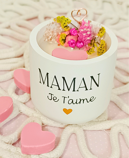 Bougie parfumée Maman je t'aime