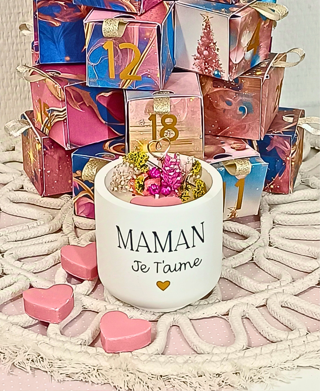 Bougie parfumée Maman je t'aime