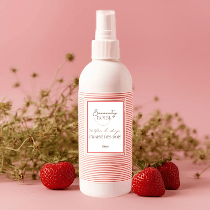 brme de linge fraise des bois avec des fraise autour