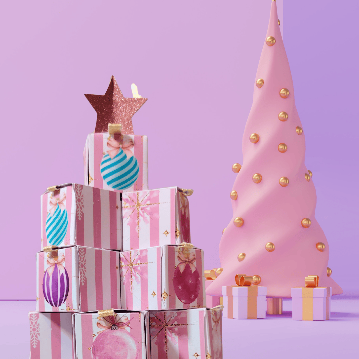 Calendrier de l'Avent bougie Parfumé 24 Jours