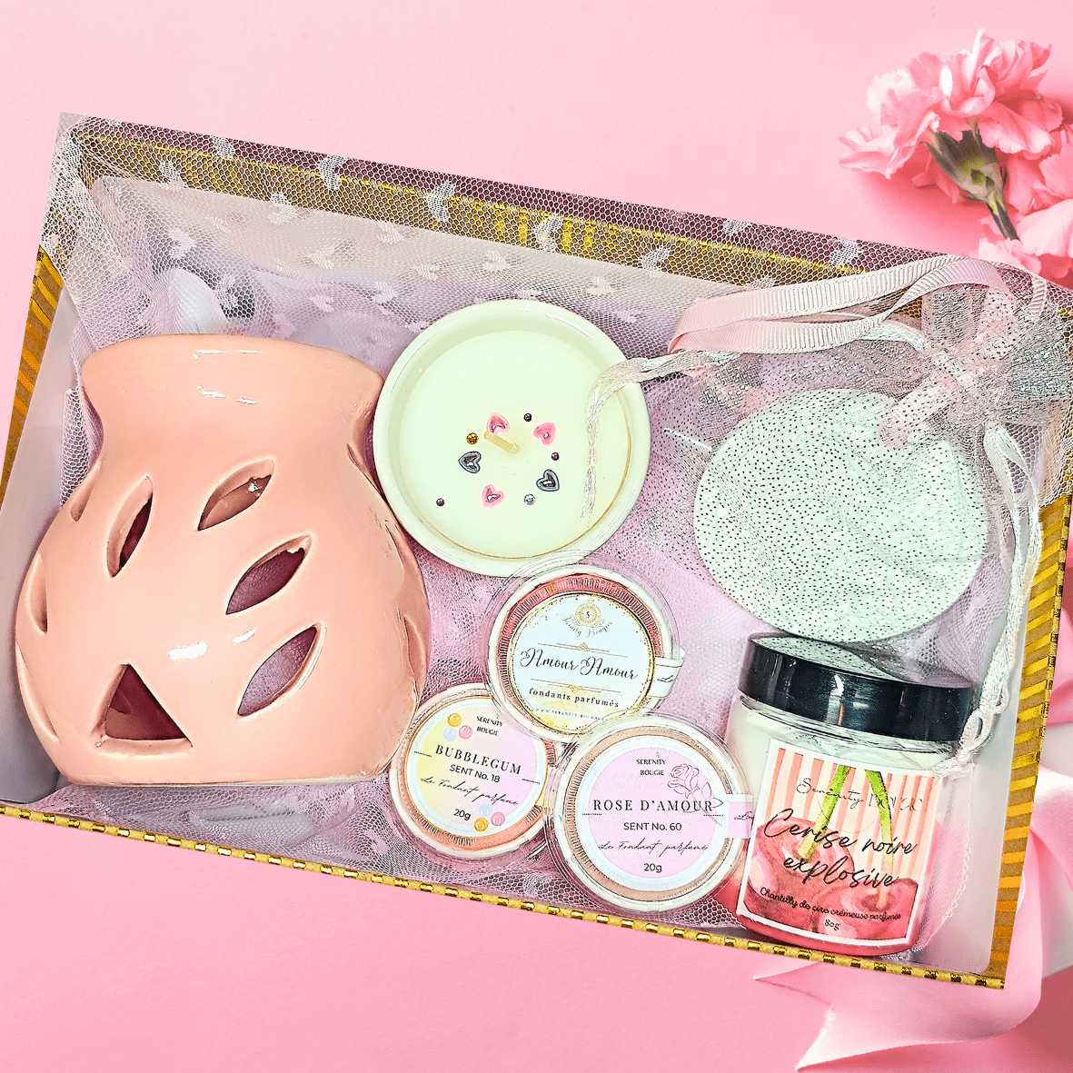 Coffret Parfum Fête des Mères "Cocon de Douceur" - Sérénity Bougie - coffret bougie