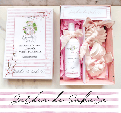 Parfum de Linge & Décors Parfumés "Jardin de Sakura" - L'Élégance Parfumée pour Votre Intérieur - Sérénity Bougie - Parfums d'intérieur
