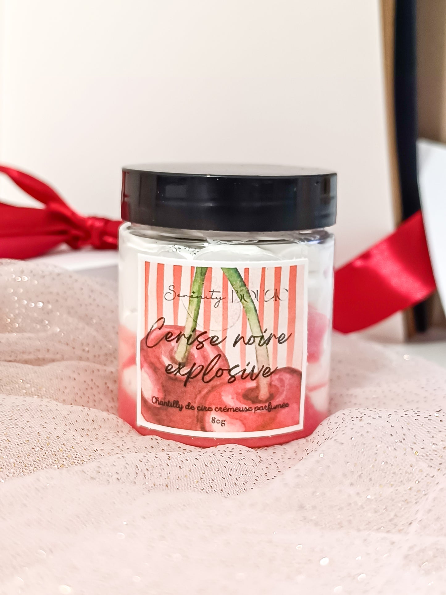Fondant Parfumé Crémeux Chantilly Cerise Noire Explosive