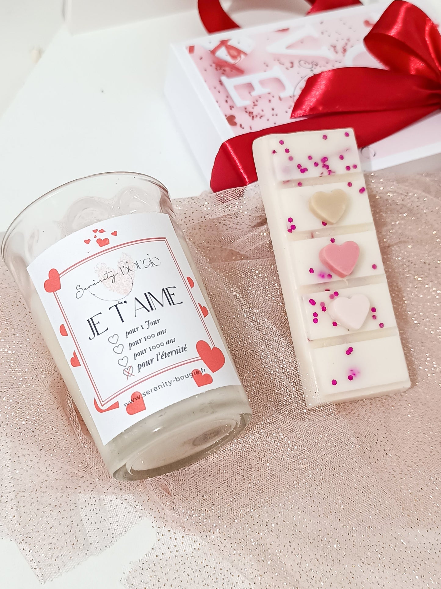 Tablette de Cire Parfumée LOVE - Sérénity Bougie - fondant parfumé