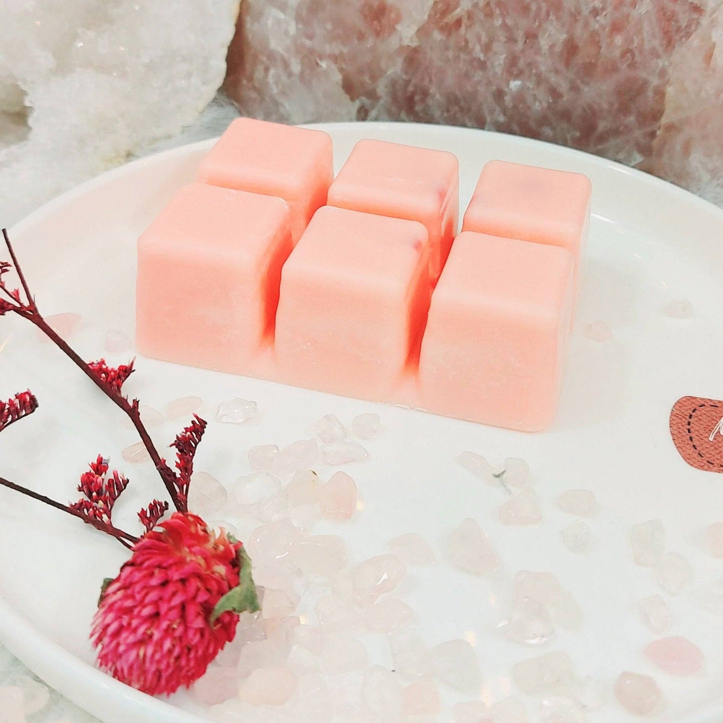 Tableta de 6 Fondant perfumado POMME D'AMOUR - Aroma de Grasse - Cera vegetal natural - Vegano Eco-responsable