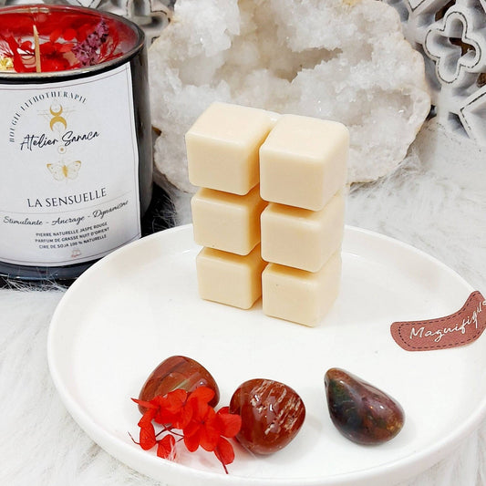Tableta de 6 fondants perfumados NUIT D'ORIENT - Aroma de Grasse - Cera vegetal natural - Vegano Eco-responsable