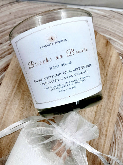 Bougie rechargeable parfum Brioche au Beurre