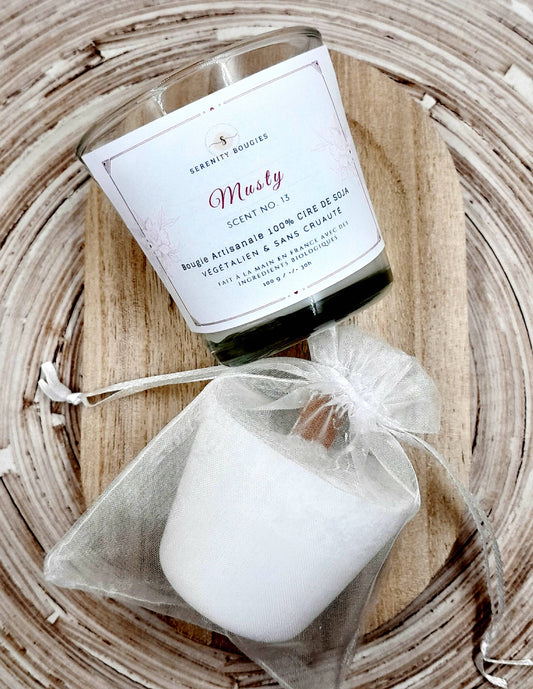bougie parfumé artisanal rechargeable