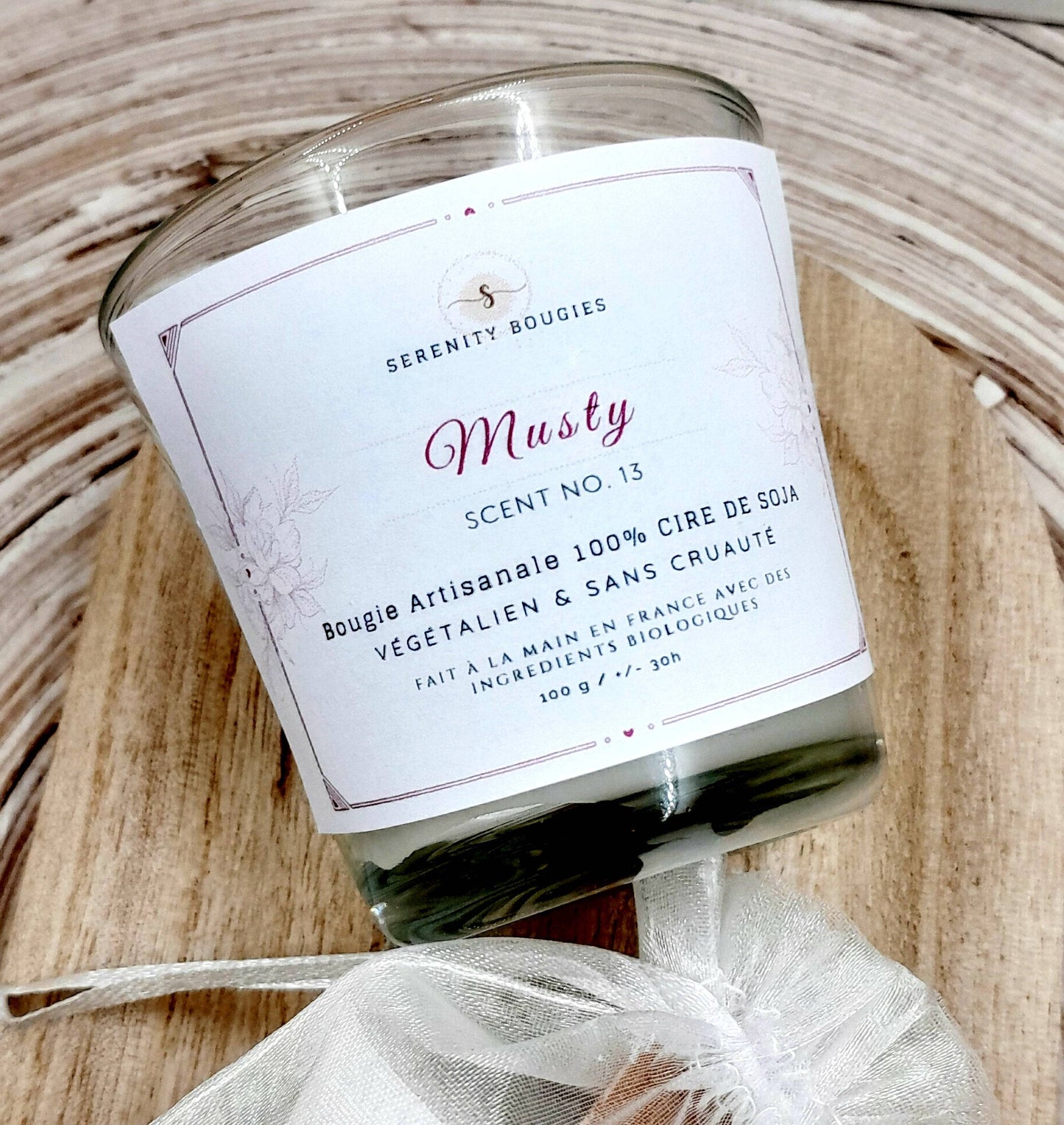 bougie parfumé artisanal rechargeable