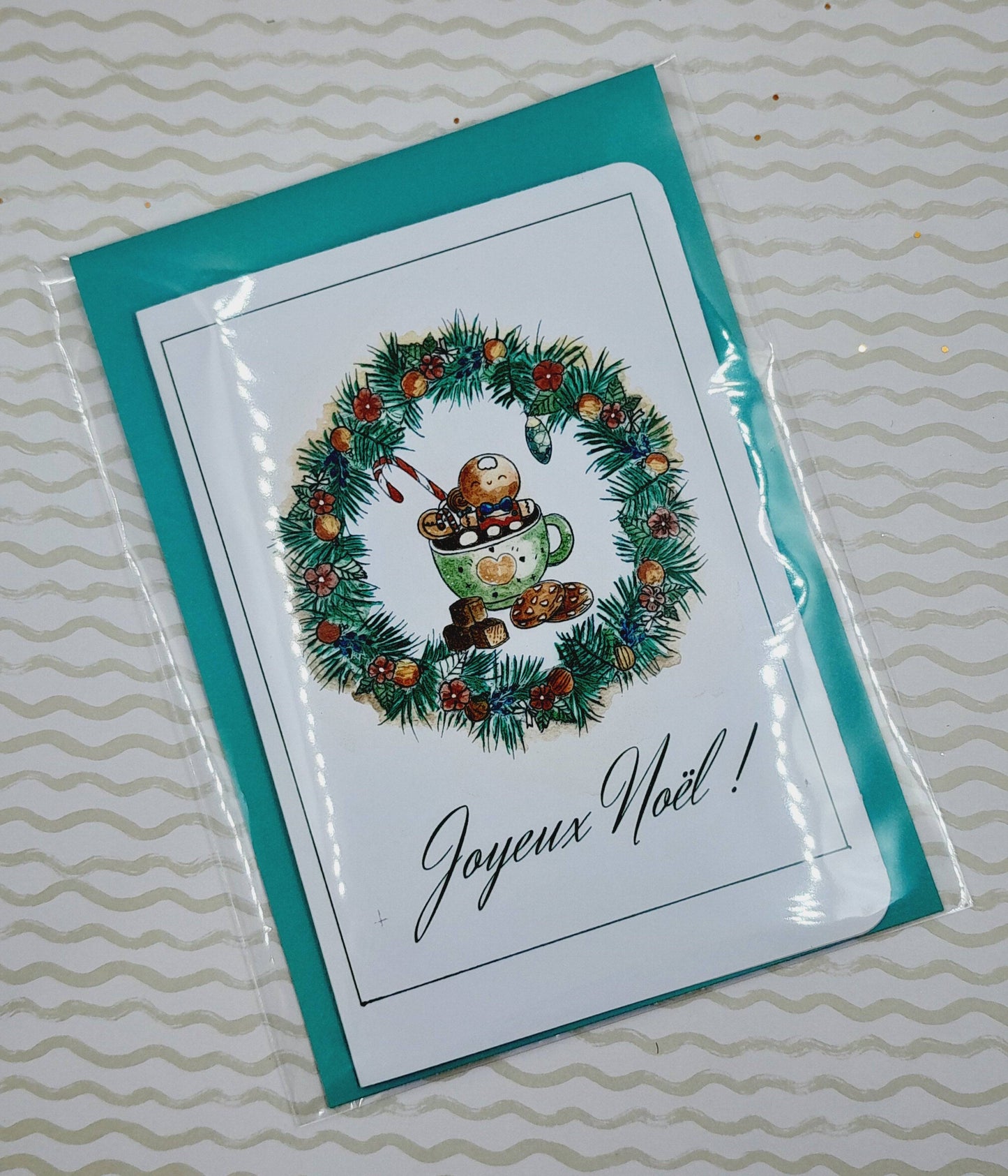 Carte et enveloppe cadeau - Joyeux Noël - Ne pas ouvrir avant Noël