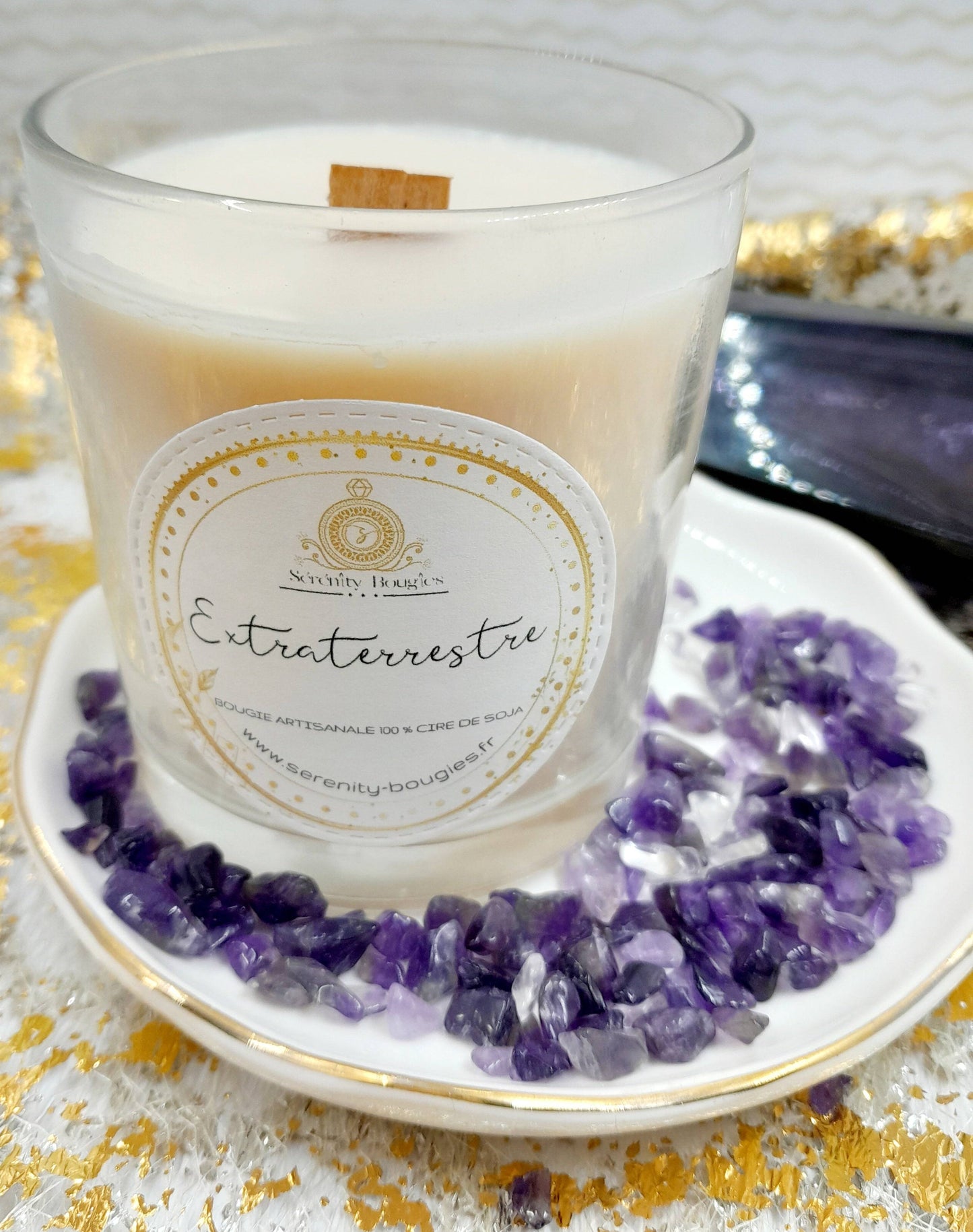 EXTRATERRESTRE - Vela perfumada - Fragancia falsa inspirada en grandes perfumes. cera vegetal 