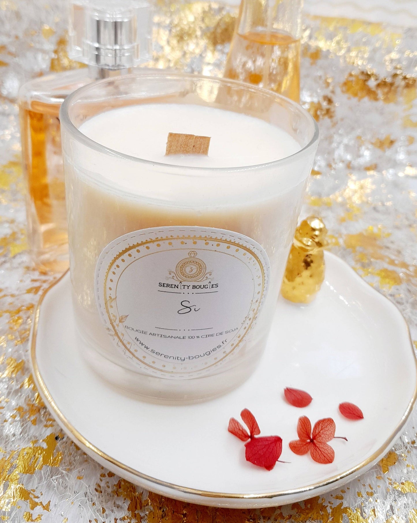 SI - Bougie parfumée - parfum dupe inspiré des grands parfums . artisanale - cire vegetale