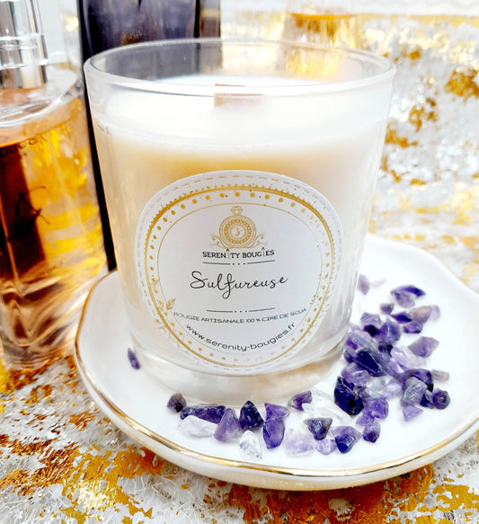 SULFUREUSE OPIUM MERCI - Bougie parfumée - parfum dupe inspiré des grands parfums . artisanale - cire vegetale