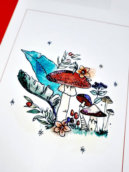 Tarjeta de mensaje BOSQUE ENCANTADO