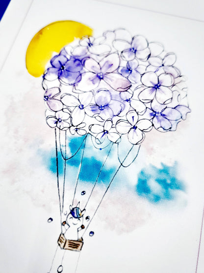 Aquarellillustration IM LAND VON JENNY - A6 / A5 / A4