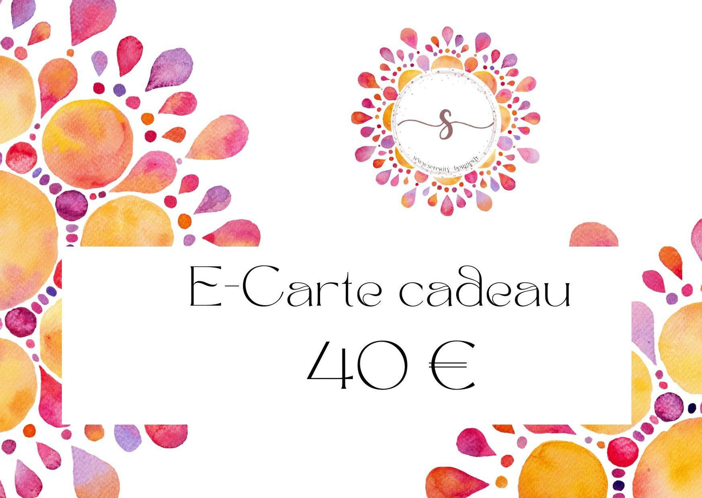 E-Carte cadeau 40€