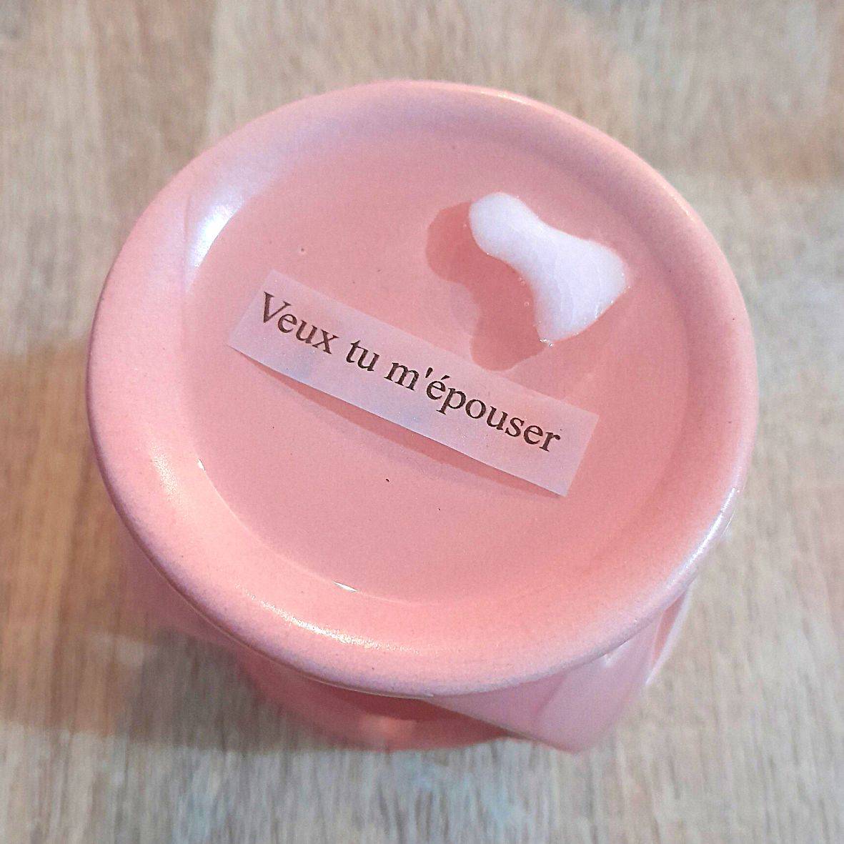 Fondant parfumé avec message caché - galet de cire artisanal naturel - Serenity Bougies