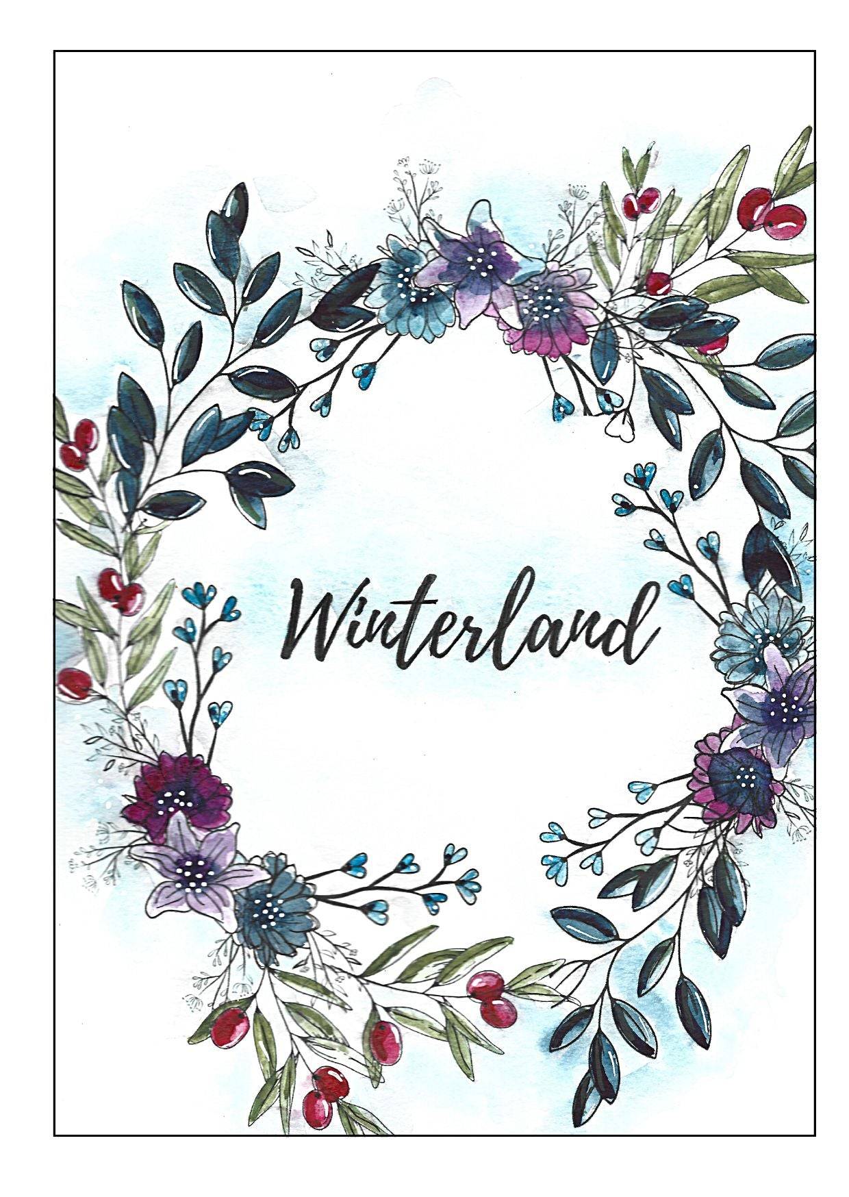 WINTERLAND-Nachrichtenkarte
