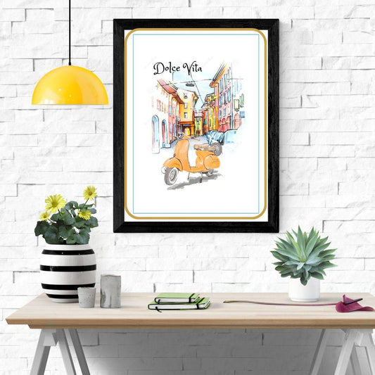 Illustration Aquarelle DOLCE VITA -  A6 / A5 / A4